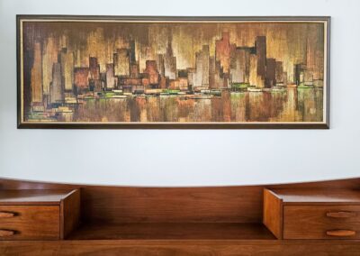 FOR SALE MID CENTURY TURNER NEW YORK CITYSCAPE WALL ART6