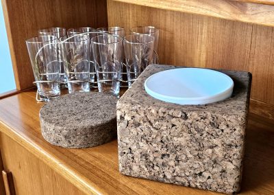 FOR SALE ICONIC MID MOD DECOR MORT N. MARTON CORK ICE BUCKET 10