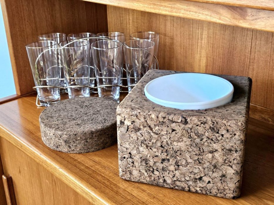 Mid Century Modern Mort N. Marton Cork Ice Bucket