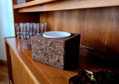 FOR SALE ICONIC MID MOD DECOR MORT N. MARTON CORK ICE BUCKET 2