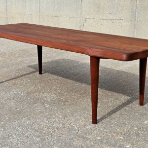 Iconic 1960s Solid Teak Sculptural Coffee Table by John Boné for A. Mikael Laursen – Denmark